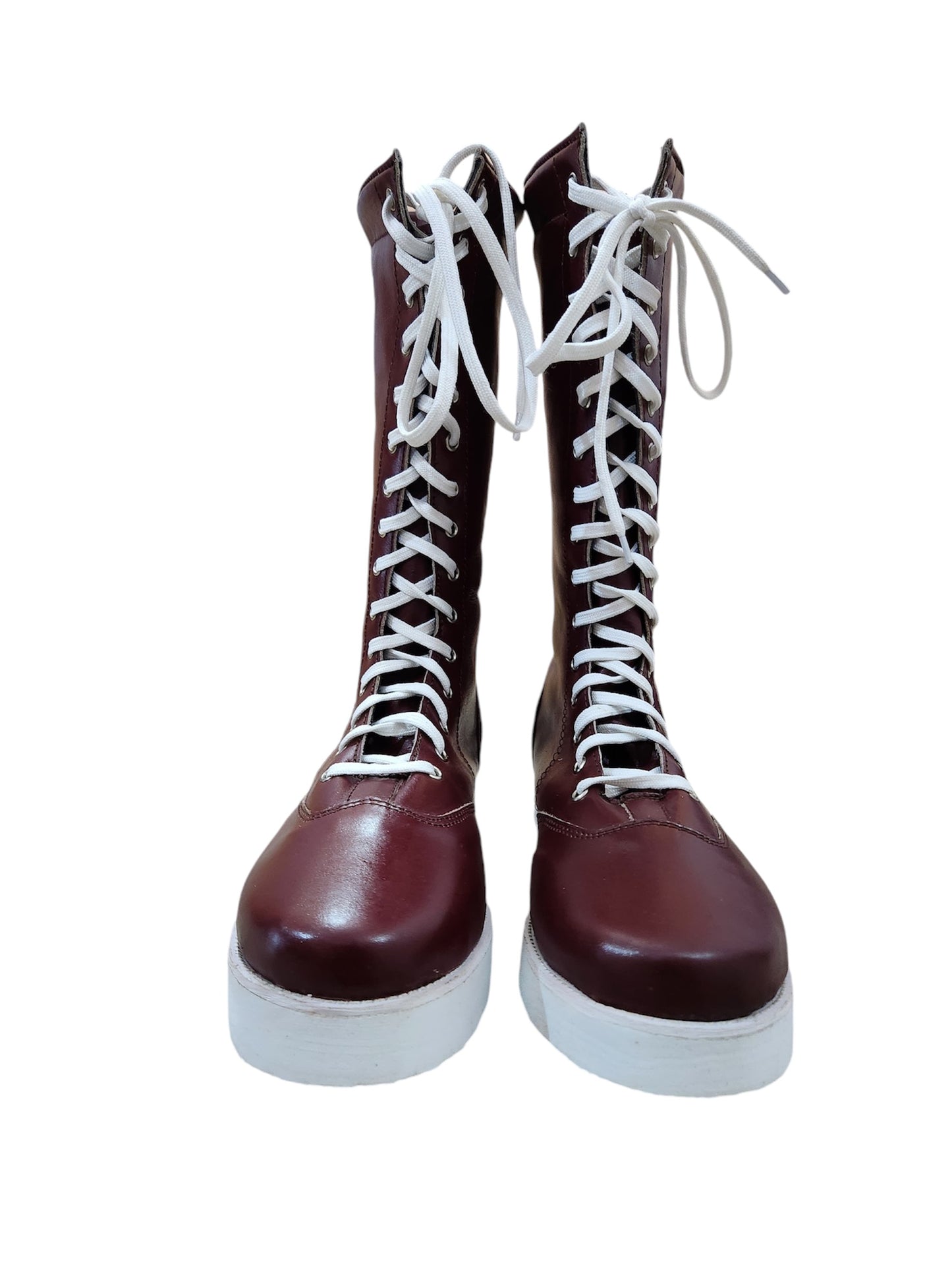 Pro Wrestling Boots, Handmade, 100% Original Leather, Maroon color, William Regal's Inspired