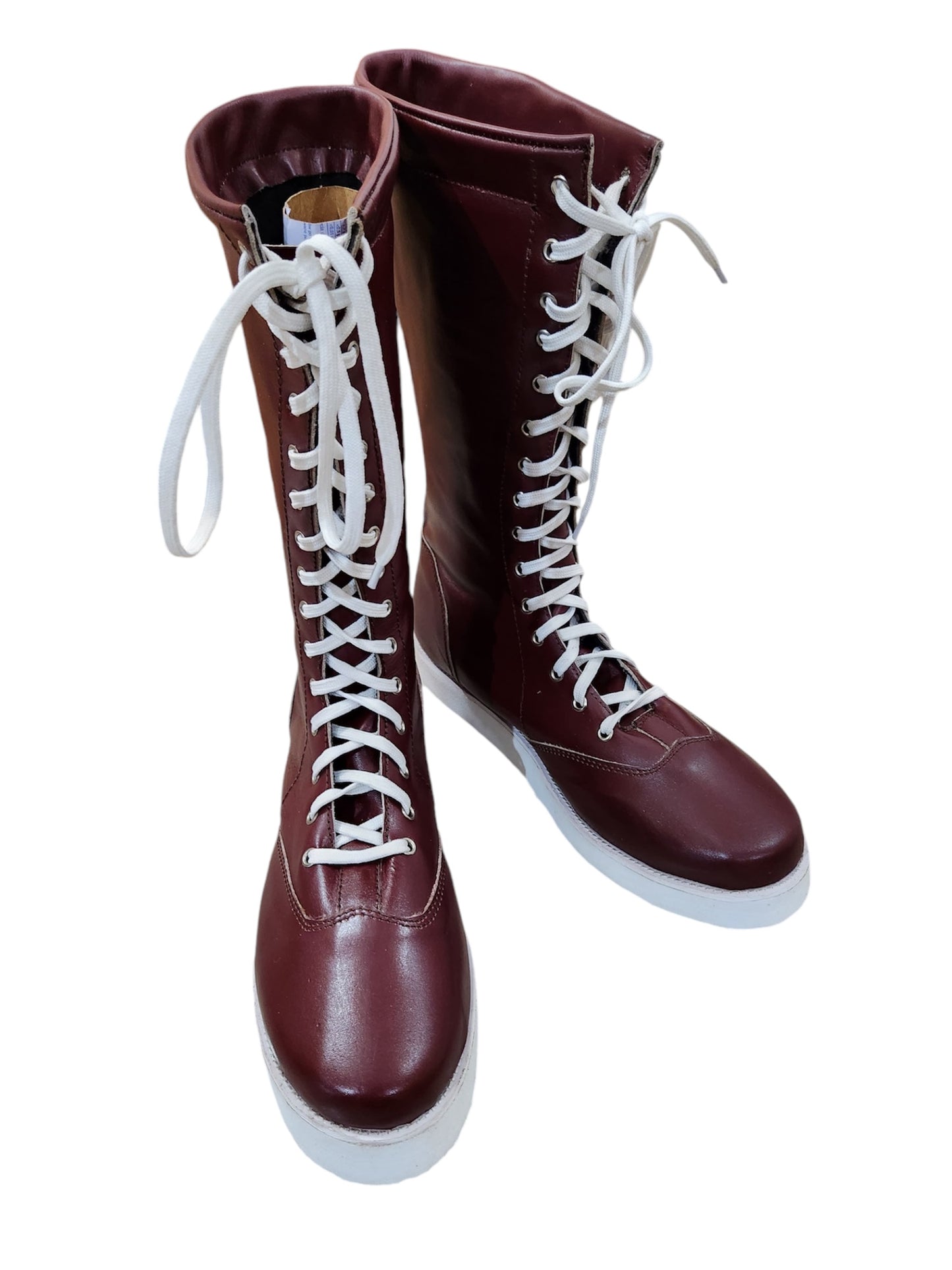 Pro Wrestling Boots, Handmade, 100% Original Leather, Maroon color, William Regal's Inspired