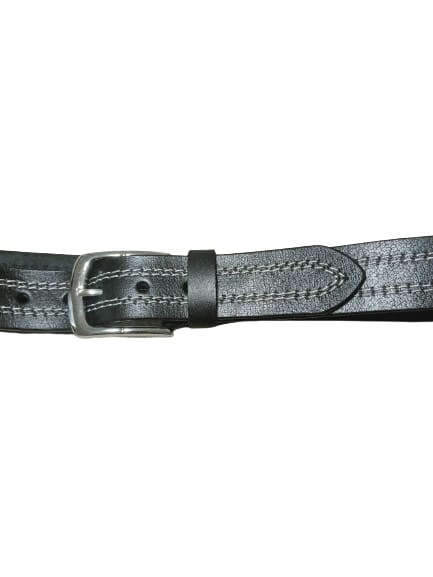 Men Leather Belt Black